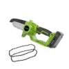 Pack Tronçonneuse Sans Fil 240w + Lot De 2 Chaînes-vert