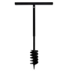 VIDAXL Tarière De Sol Avec Mèche De Tarière Spirales 120 Mm Acier Noir -Jardin Outils Magasin 630d1e9c4fd364.84349949