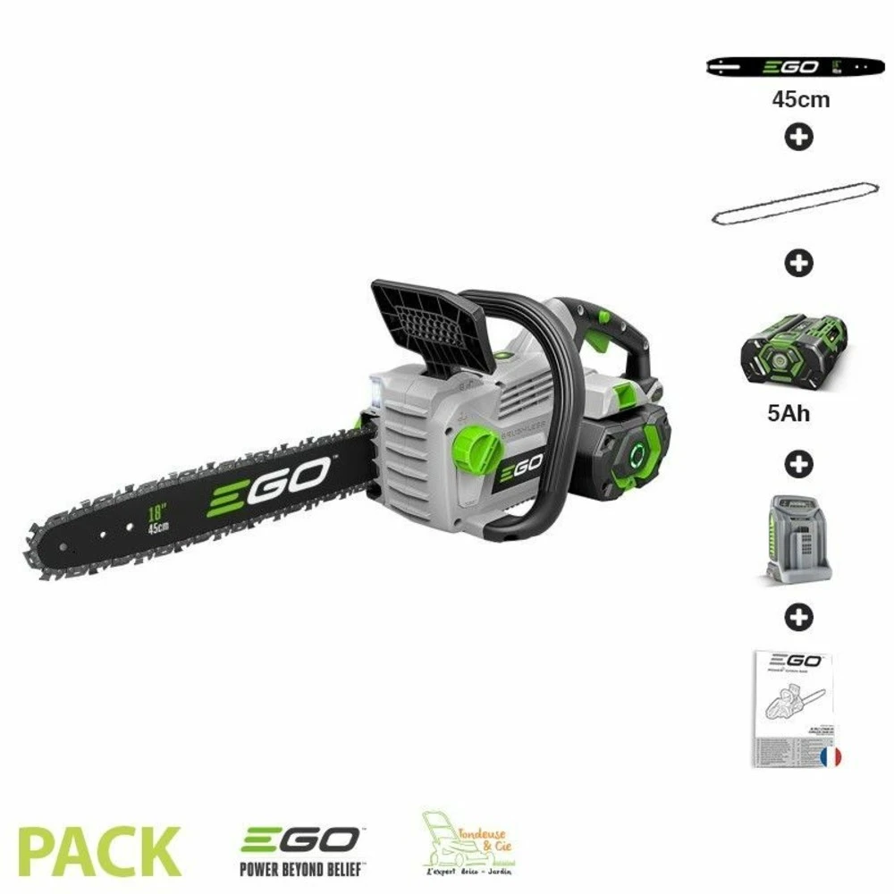 Pack Tronconneuse Sans Fil Avec Batterie Et Chargeur Guide Oregon 45 Cm Ego Power+ Cs1800e 1 Pack Tronconneuse Sans Fil Avec Batterie Et Chargeur Guide Oregon 45 Cm Ego Power+ Cs1800e