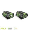 Lot De 2 Batteries 4ah Pour Outil De Jardin Sans Fil Egopower