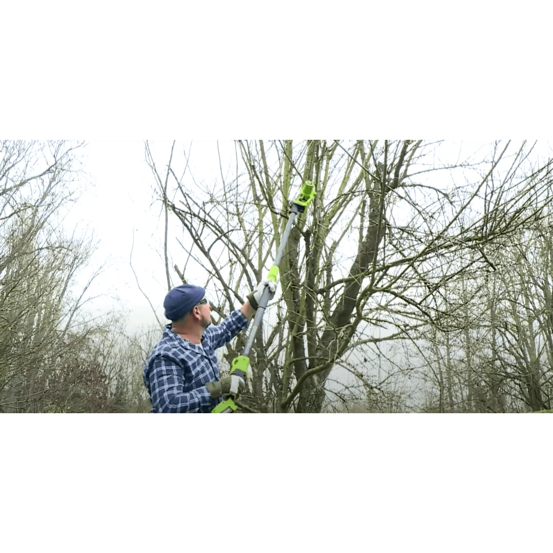 Pack Tronçonneuse Sans Fil 2en1 Avec Bras Télescopique + Batterie 20v-vert 5 Pack Tronçonneuse Sans Fil 2en1 Avec Bras Télescopique + Batterie 20v-vert – Image 5