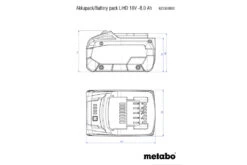 Metabo Bloc Batterie Lihd 18 V - 8.0 Ah -Jardin Outils Magasin 636ba1290268b1.41512809