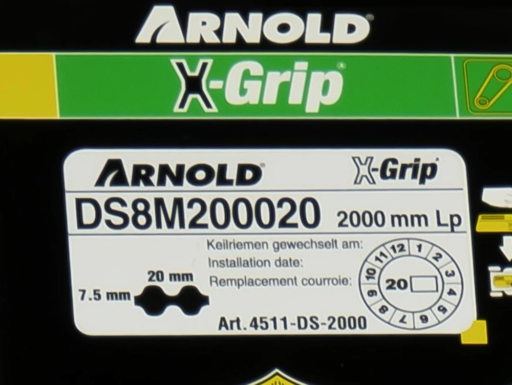Courroie Dentée Trapézoïdale X-grip De Type 20ds8m2000 2 Courroie Dentée Trapézoïdale X-grip De Type 20ds8m2000 – Image 2