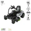 Tracteur Tondeuse Sur Batterie Avec Volant Egopower 107 Cm Zt4201es