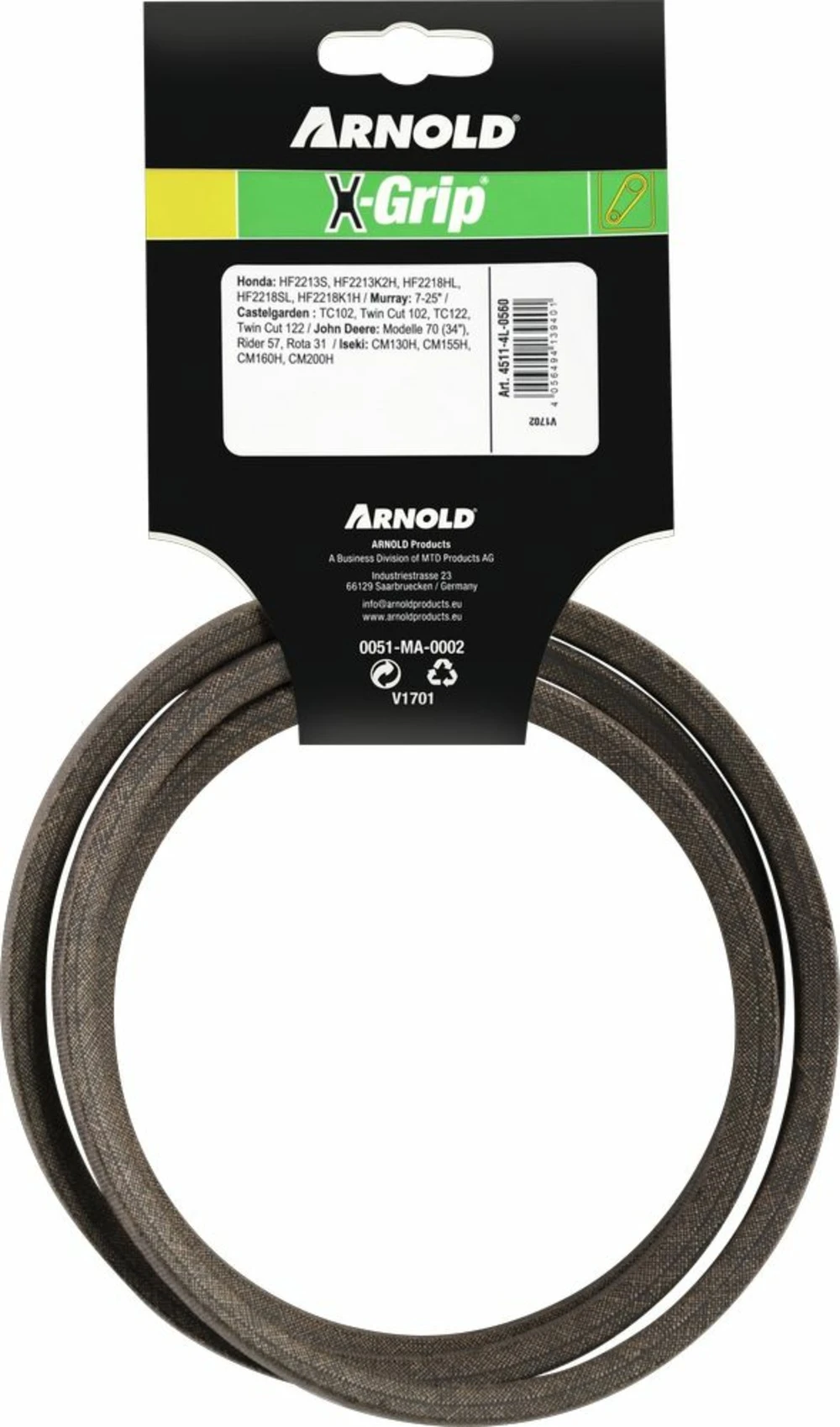 Courroie Trapézoïdale X-grip V De Type 4l560 2 Courroie Trapézoïdale X-grip V De Type 4l560 – Image 2