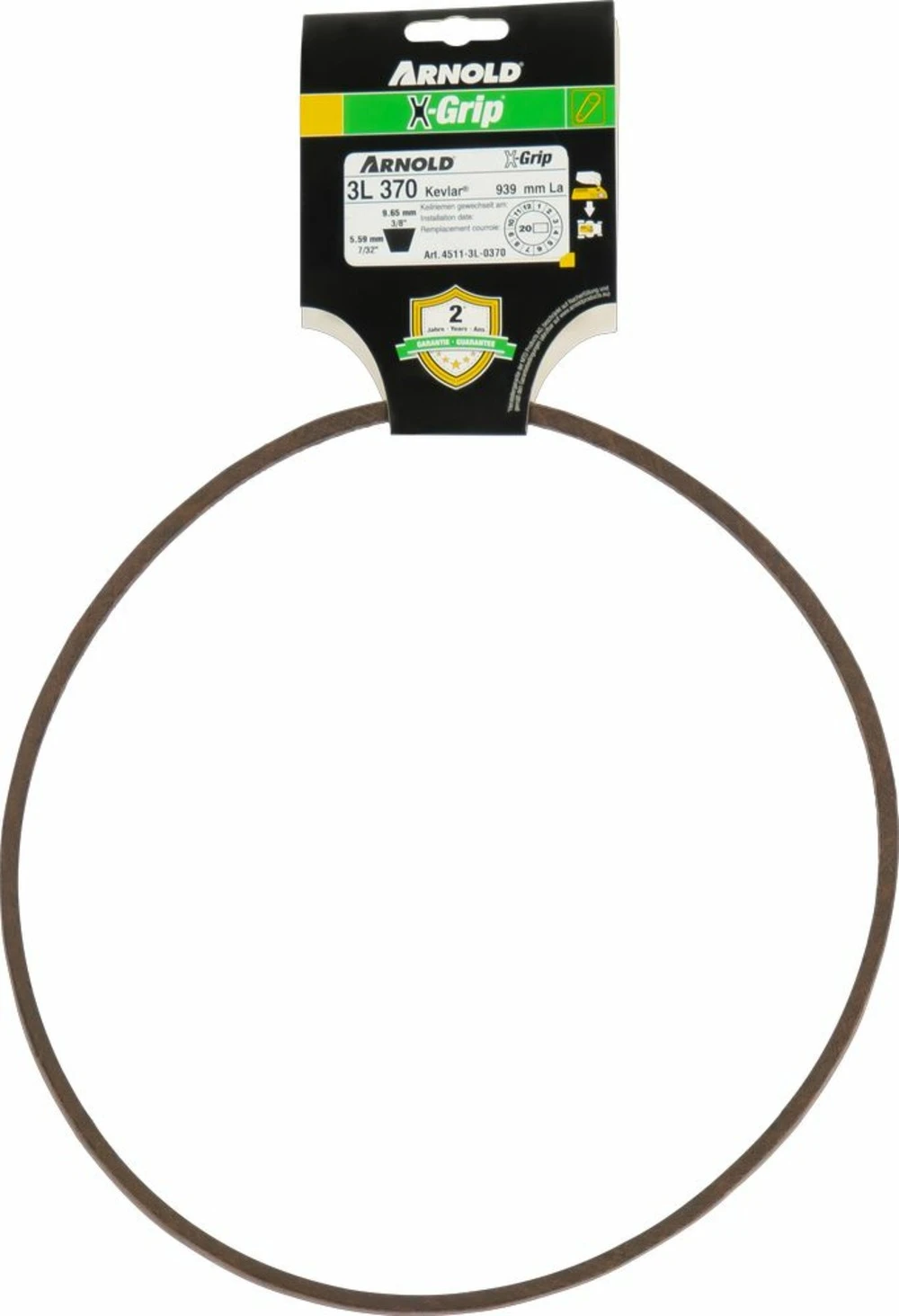 Courroie Trapézoïdale X-grip V De Type 3l370 1 Courroie Trapézoïdale X-grip V De Type 3l370