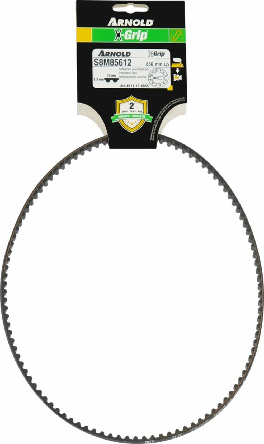 Courroie Dentée Trapézoïdale X-grip De Type 120s8m856 1 Courroie Dentée Trapézoïdale X-grip De Type 120s8m856