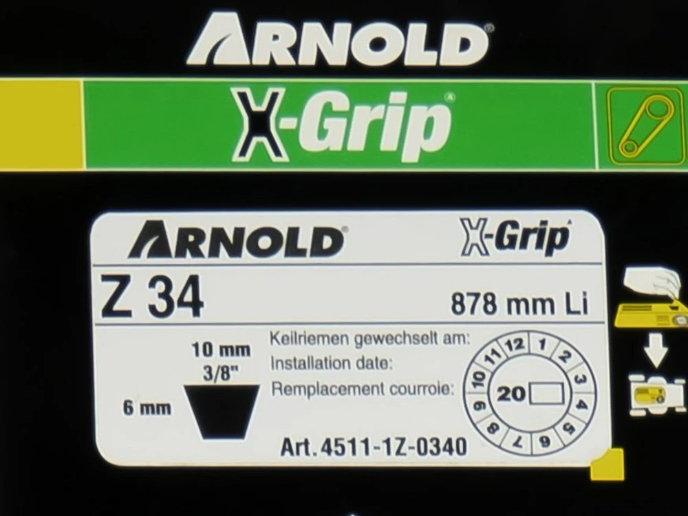 Courroie Trapézoïdale X-grip V De Type Z 34 2 Courroie Trapézoïdale X-grip V De Type Z 34 – Image 2