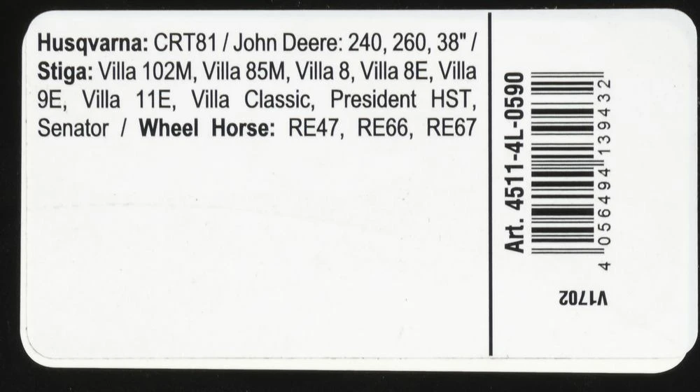 Courroie Trapézoïdale X-grip V De Type 4l590 3 Courroie Trapézoïdale X-grip V De Type 4l590 – Image 3