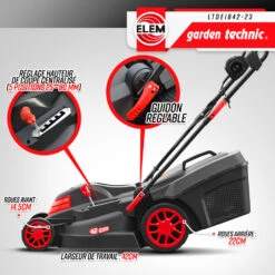 Tondeuse à Gazon électrique 1800w - 42cm - Elem Garden -Jardin Outils Magasin 643d9e416b57e1.27302122