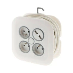 Enrouleur Domestique 7m - 3 Prises 2p+t 16a + 2x Usb -Jardin Outils Magasin 645b90a5e14830.34948040