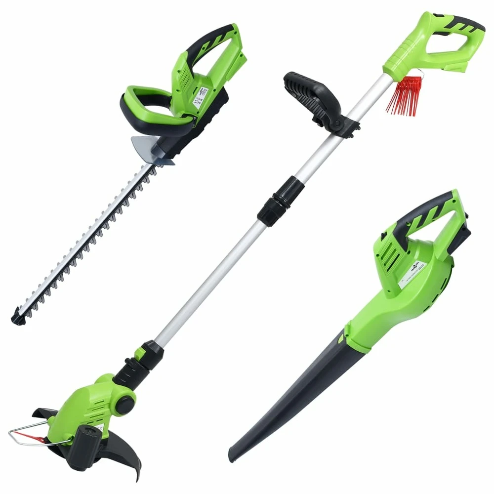 VIDAXL Tondeuse à Gazon Sans Fil Et Jeu D'outils électriques De Jardin 3 VIDAXL Tondeuse à Gazon Sans Fil Et Jeu D'outils électriques De Jardin – Image 3