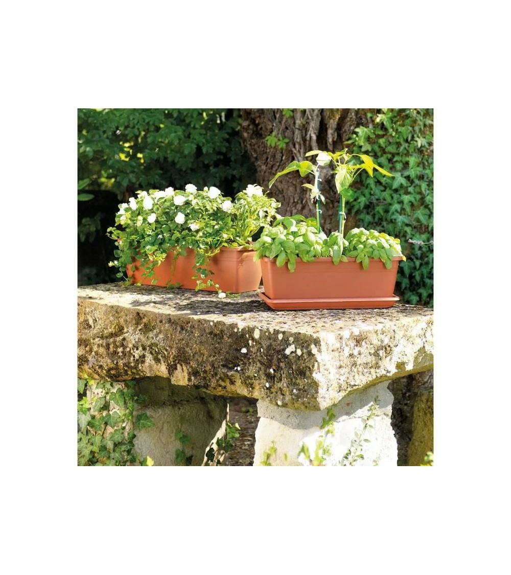 Jardiniere Day R Cotto - Coloris Terre Rouge - 50cm 3 Jardiniere Day R Cotto - Coloris Terre Rouge - 50cm – Image 3