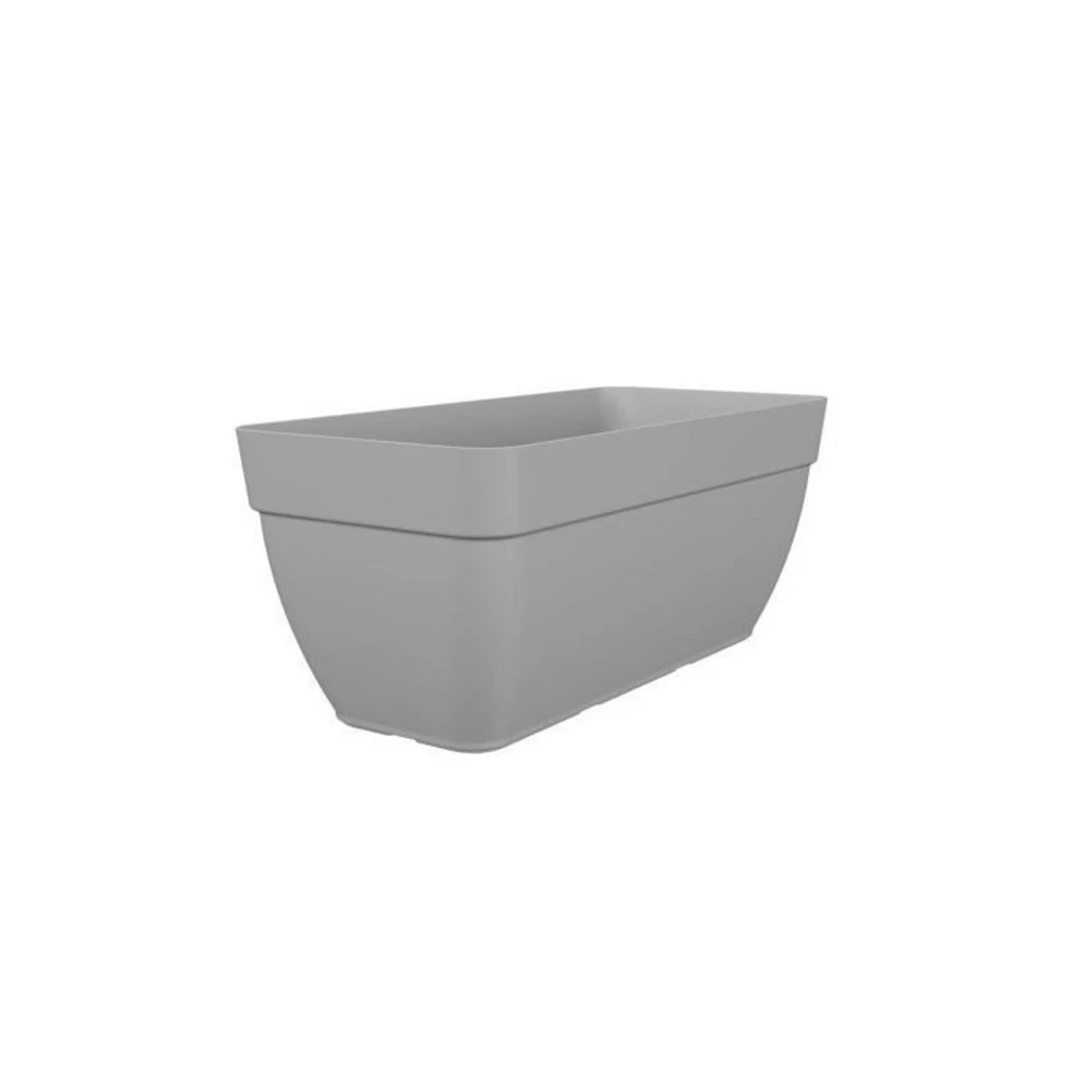 Jardiniere Capri Campana Xl - Plastique - 80 Cm - Gris Clair - 1 Jardiniere Capri Campana Xl - Plastique - 80 Cm - Gris Clair -