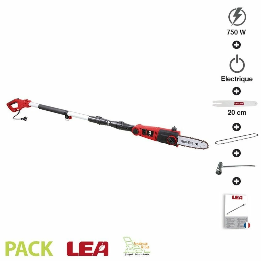 Elagueuse électrique Sur Perche 750w Guide Oregon 20cm Longueur Max 2,7m Lea Le31076-20c 1 Elagueuse électrique Sur Perche 750w Guide Oregon 20cm Longueur Max 2,7m Lea Le31076-20c