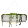 Jardinière Ronde Suspendue Avec éclairage Sans Fil Elba 59 Cm De Diamètre