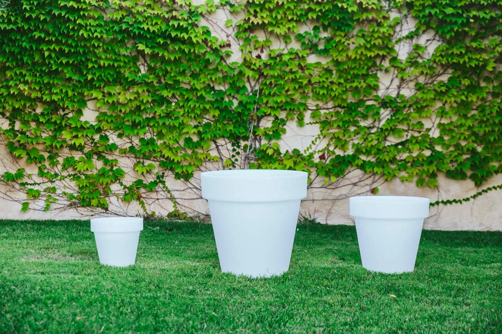 Pot De Fleurs Magnolia 80 ø80x76cm - Blanc 2 Pot De Fleurs Magnolia 80 ø80x76cm - Blanc – Image 2