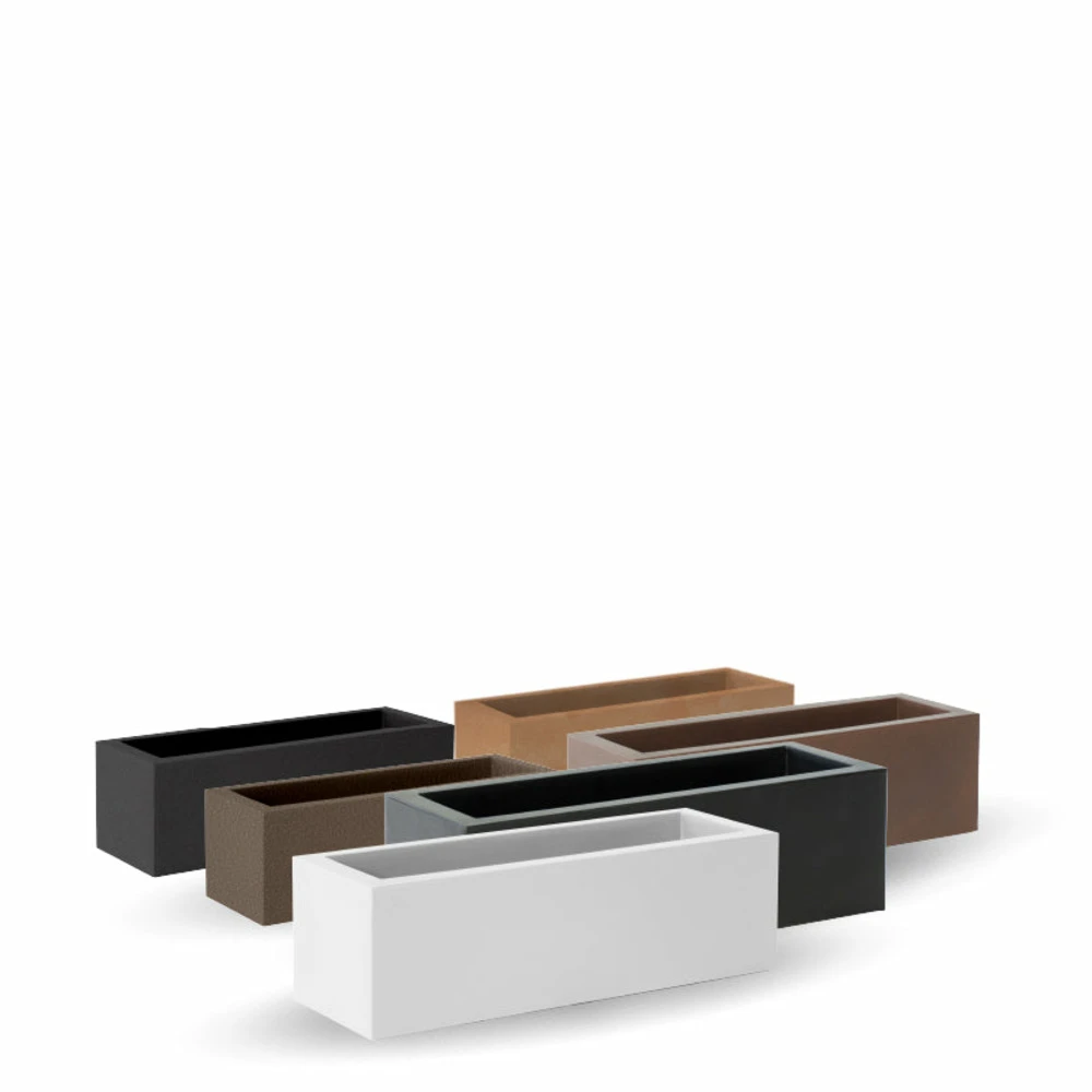 Jardinière Jara 100x35x32cm - Taupe 3 Jardinière Jara 100x35x32cm - Taupe – Image 3