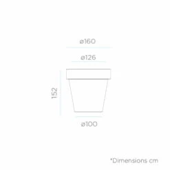 Pot De Fleurs Magnolia 160 ø160x152cm - Bronze -Jardin Outils Magasin 6470a366ae4228.90207969