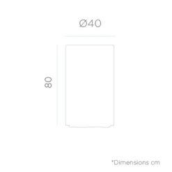 Pot De Fleurs Hortensia 40 High ø40x80cm - Blanc -Jardin Outils Magasin 6470a36bb3ee11.09332045