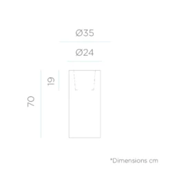 Pot De Fleurs Rond Palma 70 Bronze Opaque ø35x70cm -Jardin Outils Magasin 6470a37fcc64a2.95910692