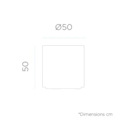 Pot De Fleurs Hortensia 50 ø50x50cm - Blanc -Jardin Outils Magasin 6470a38a9a37e9.07522752