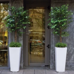 Pot De Fleurs Melisa 50 50x50x110cm - Noir -Jardin Outils Magasin 6478c7ef469a04.08112862