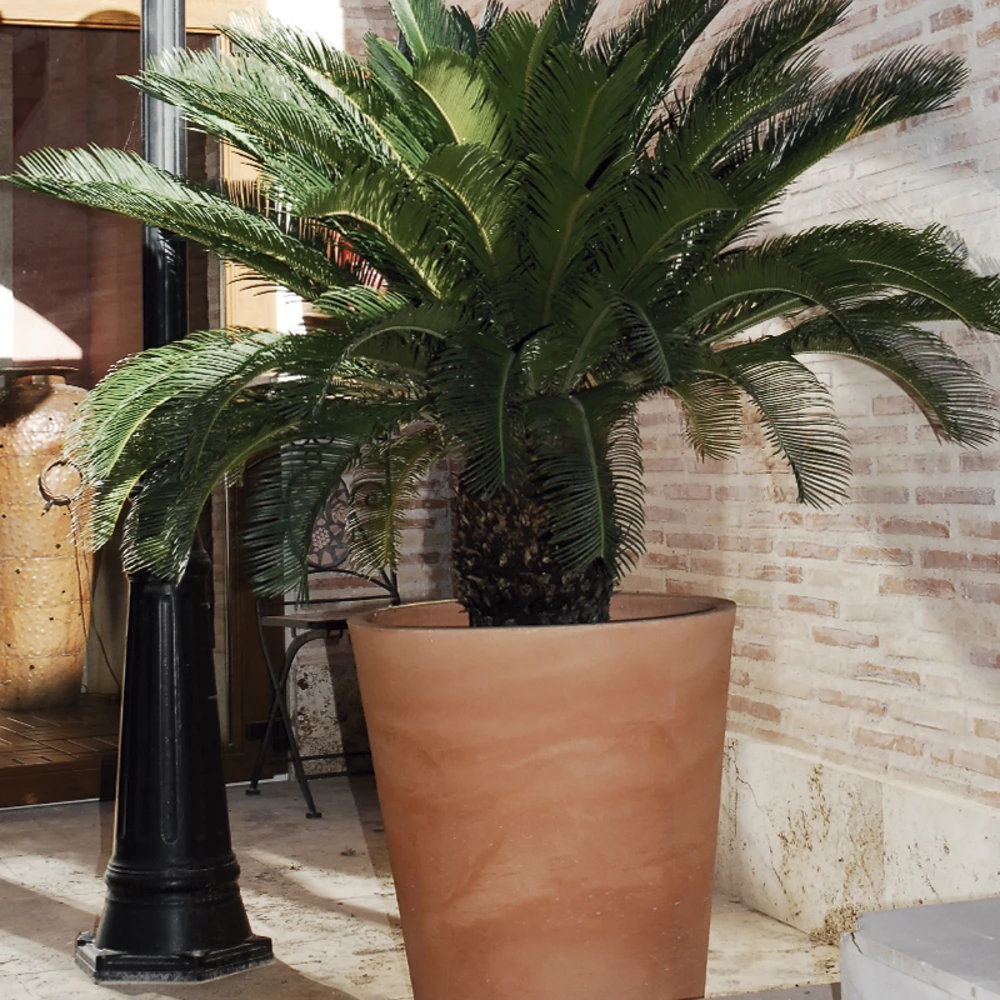 Pot De Fleurs Gerbera ø50x59,5cm - Bronze 2 Pot De Fleurs Gerbera ø50x59,5cm - Bronze – Image 2