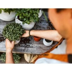 Ensemble De Pot De Fleurs Boule Nature Rib Ivoire -Jardin Outils Magasin 647989580b9a73.15976292