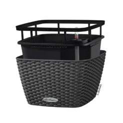 LECHUZA Jardinière Bacino Cottage All-in-one 30x30 Cm Noir Graphite -Jardin Outils Magasin 6479895b5b6bf6.59749369
