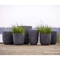 Pot à Fleurs Waste Smooth 35x34 Cm Gris -Jardin Outils Magasin 6479895f501a49.74021567
