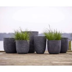 Pot à Fleurs Waste Rib 46x58 Cm Gris -Jardin Outils Magasin 64798960172b66.85670356