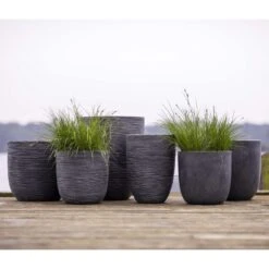 Pot à Fleurs Waste Smooth 43x41 Cm Gris -Jardin Outils Magasin 64798961b7a3d7.80736285
