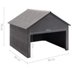 VIDAXL Garage Pour Tondeuse à Gazon Gris 80x80x70 Cm Wpc 11 VIDAXL Garage Pour Tondeuse à Gazon Gris 80x80x70 Cm Wpc -Jardin Outils Magasin 6479899cd04990.83715617
