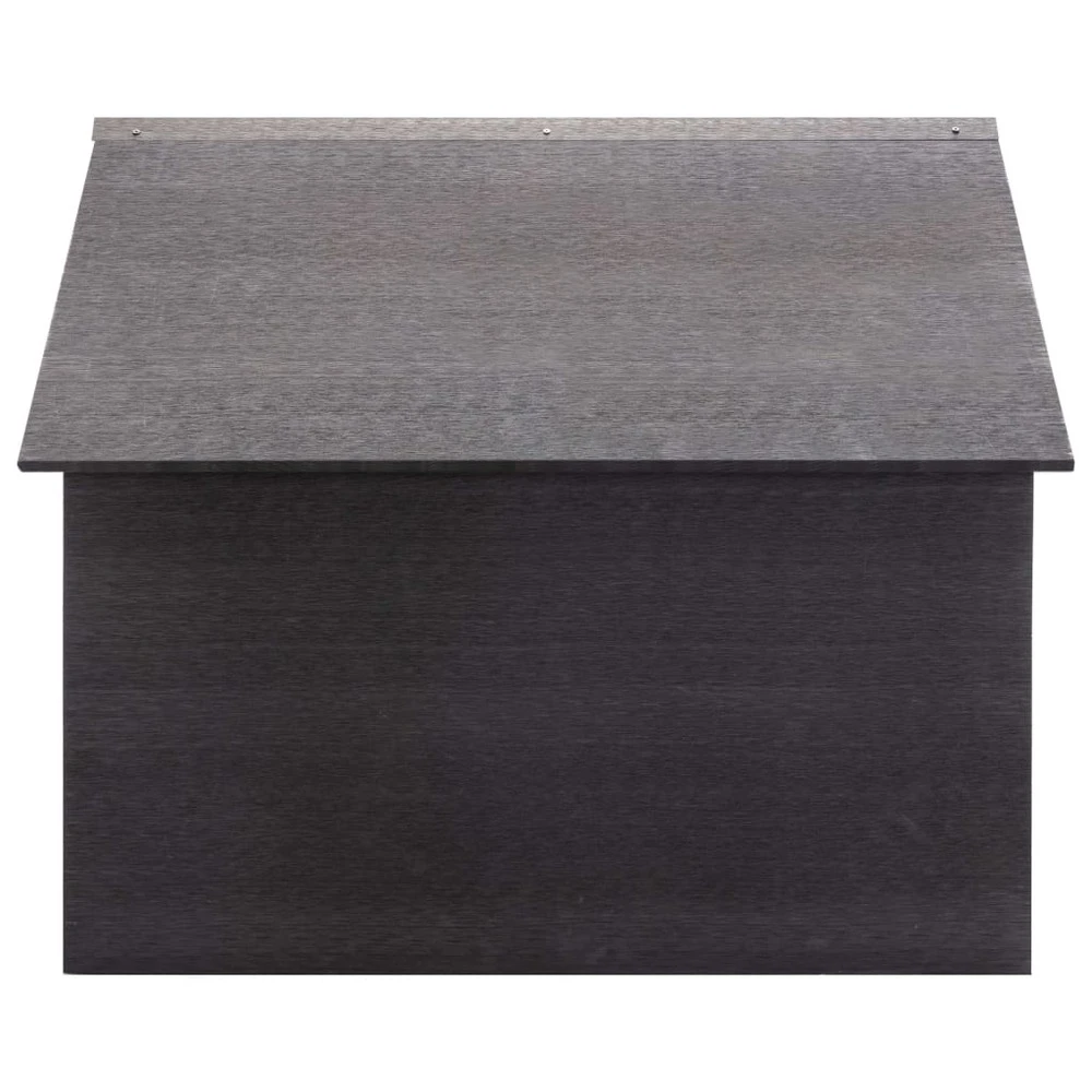 VIDAXL Garage Pour Tondeuse à Gazon Gris 80x80x70 Cm Wpc 3 VIDAXL Garage Pour Tondeuse à Gazon Gris 80x80x70 Cm Wpc – Image 3