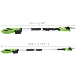 VIDAXL Scie à Perche Sans Fil Avec Bloc-piles 20v 1500 Mah Li-ion -Jardin Outils Magasin 647989a152e792.83086548