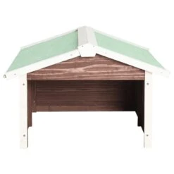 VIDAXL Garage De Tondeuse à Gazon 72x87x50 Cm Moka Et Blanc Sapin -Jardin Outils Magasin 6480d349839185.54196654
