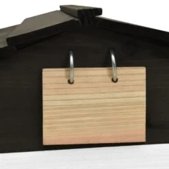 VIDAXL Garage De Tondeuse à Gazon Noir Et Blanc 78x74x54 Cm Sapin -Jardin Outils Magasin 6480d35b3cb593.19005641