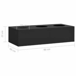 VIDAXL Boîte à Fleurs De Bureau Anthracite 90x40x23 Cm Acier -Jardin Outils Magasin 6498c6fe9cb223.76789189