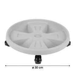 Porte Plante Plastique Avec Roulettes Melrose
