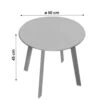 Table D'appoint Ronde En Métal D50 Cm