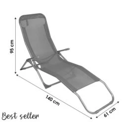 Transat En Polyester Corfou -Jardin Outils Magasin AFD 134560