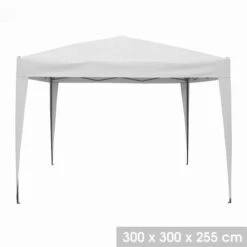 Tonnelle Jardin Pliable En Toile 3 X 3 X H2,5 M