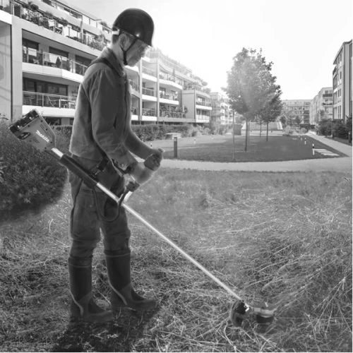 Débroussailleuse 36V (2 X 18 V) Makita DUR368AZ (Sans Batterie Et Chargeur) 2 Débroussailleuse 36V (2 X 18 V) Makita DUR368AZ (Sans Batterie Et Chargeur) – Image 2