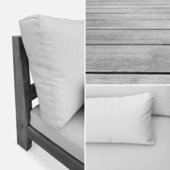 Salon De Jardin 4 Pièces FERRET Acacia -Jardin Outils Magasin AFD 154877