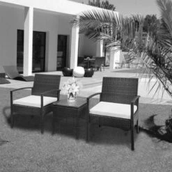 Salon De Jardin 3 Pièces BISTRO Acier