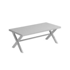 Table De Jardin WOODY Ciment / Acacia - SETWOODY -Jardin Outils Magasin AFD 156068