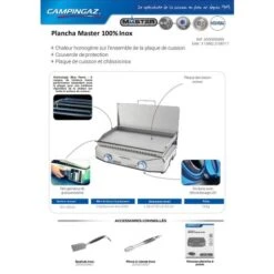 Plancha Gaz à Poser MASTER EX Campingaz Inox 60 X 40 - 3000005699 11 Plancha Gaz à Poser MASTER EX Campingaz Inox 60 X 40 - 3000005699 -Jardin Outils Magasin AFD 158713