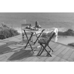 Salon De Jardin 3 Pièces Pliante BISTRO Acacia - M29 -Jardin Outils Magasin AFD 181380