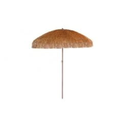 Parasol à Franges MANILA DCB Diam 2 M En Acier Finition Bois - P-MANILA-MARRON